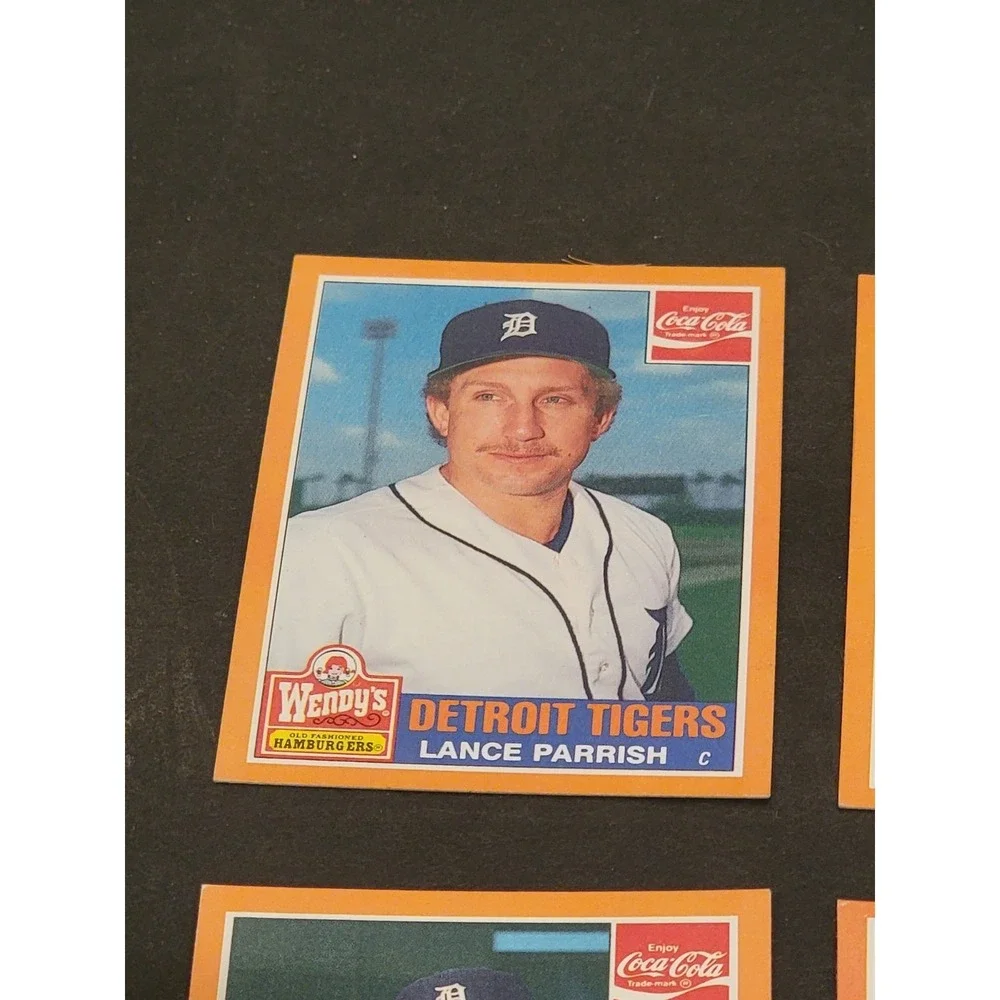 Vintage 1980s Topp's Wendy's Lot 9 Coca-Cola World Champs' 1984‎ Detroit Tigers